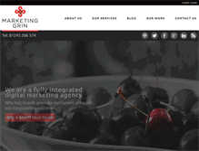 Tablet Screenshot of marketinggrin.com